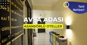 Avşa Adası Asansörlü Oteller Tavsiyeleri 2026
