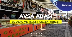 Avşa Adası Sodexo Pluxee Geçen Yerler 2026