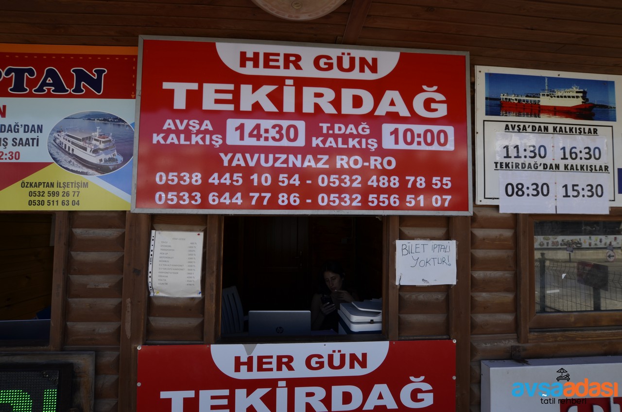 tekirdağ avşa feribot