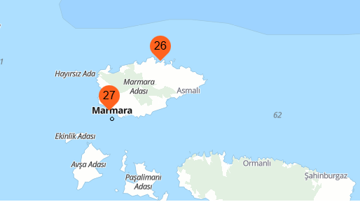 Avşa Adası'nda Deniz Suyu Sıcaklığı 2025