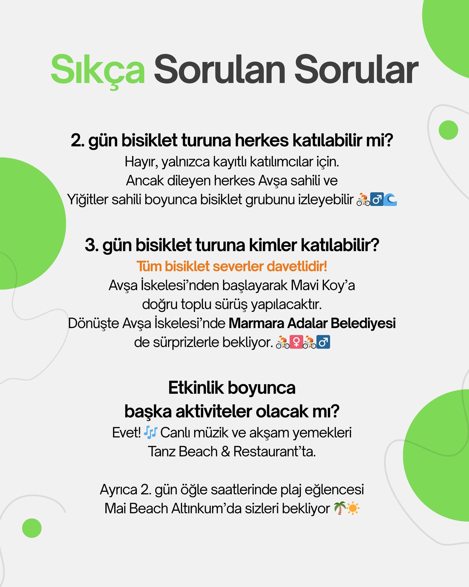 1. Avşa Adası Bisiklet Festivali