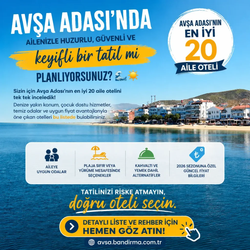 avşa adası aile otelleri incele