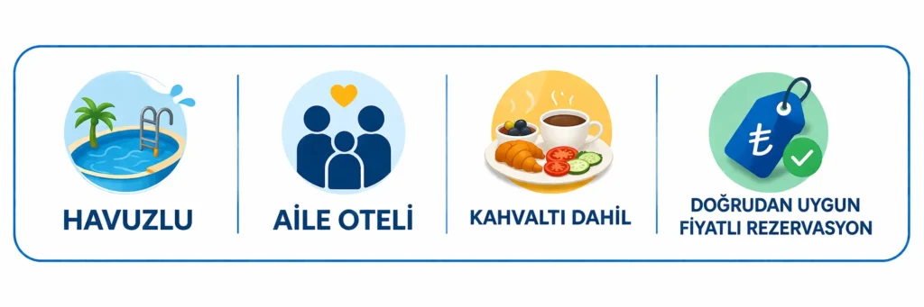 avşa adası havuzlu kahvaltı dahil konsept otel